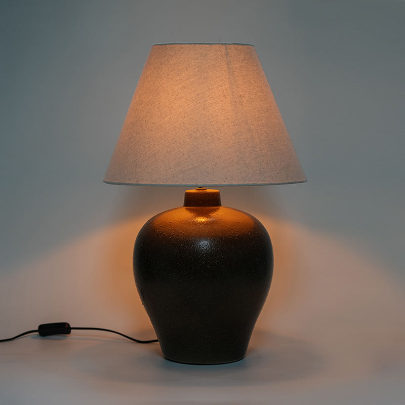 Barattolo in ceramica retrò nuova lampada da comodino in stile cinese