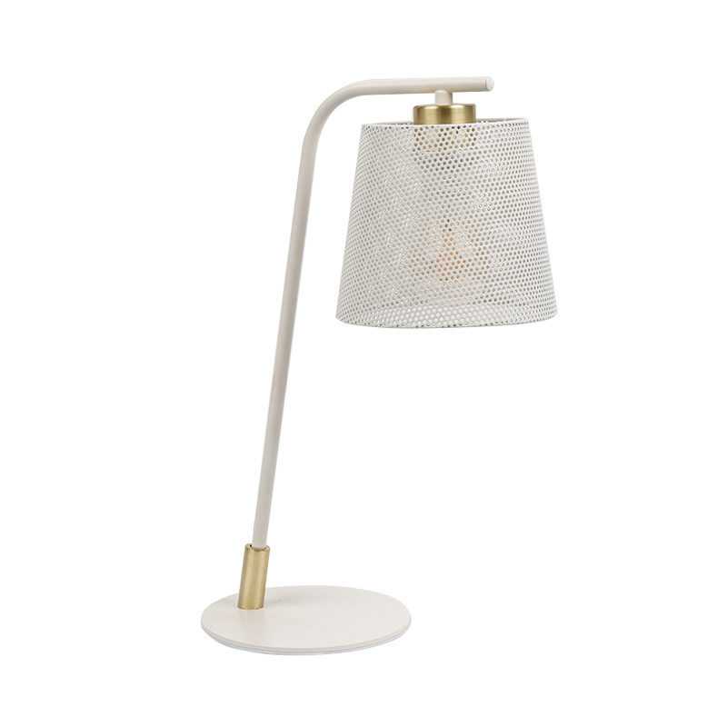 Lampada da tavolo in ferro battuto in metallo nordico