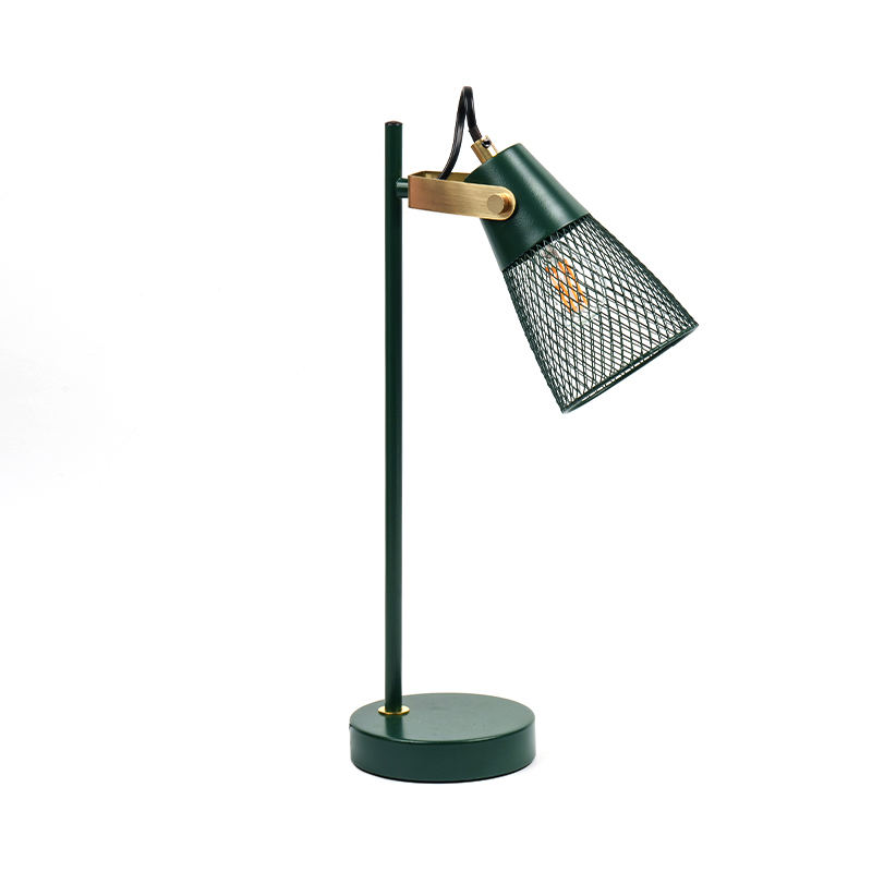 Lampada da tavolo cavo in metallo camera da letto in metallo