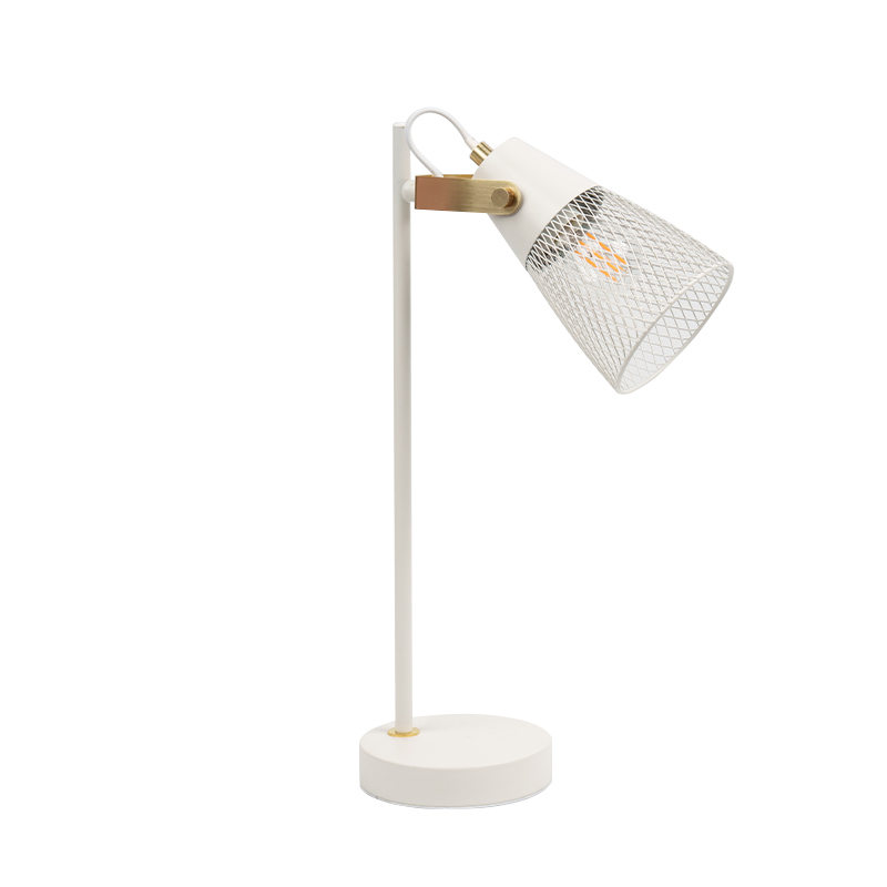 Lampada da tavolo cavo in metallo camera da letto in metallo