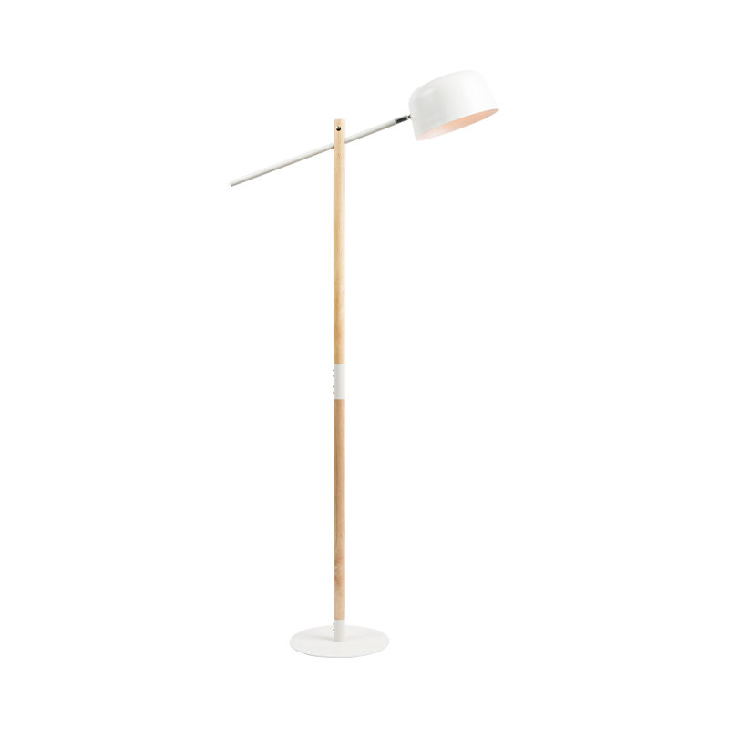 Lampada da pavimento in legno massiccio nordico