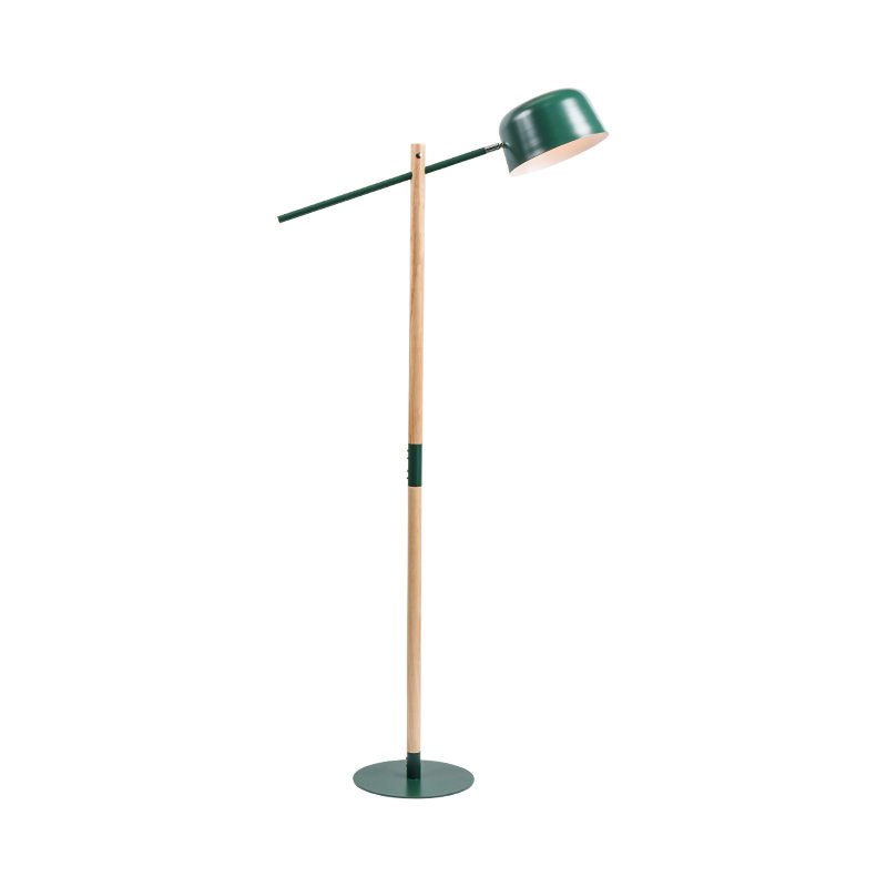 Lampada da pavimento in legno massiccio nordico