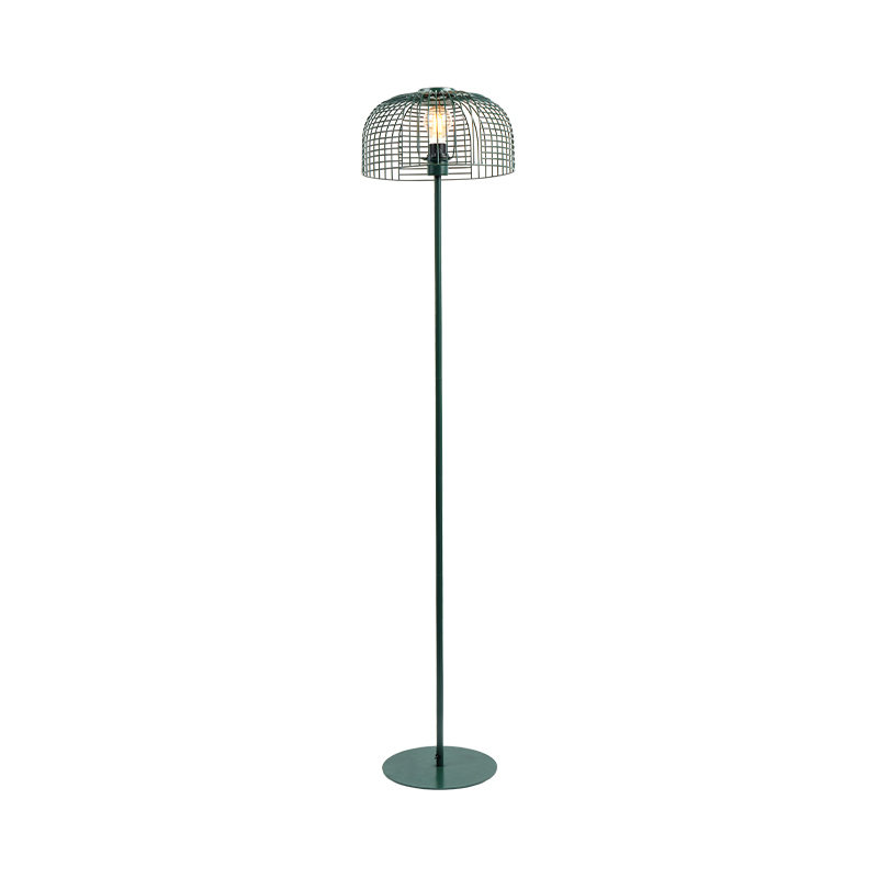 Lampada da pavimento decorativa in ferro battuto nordico