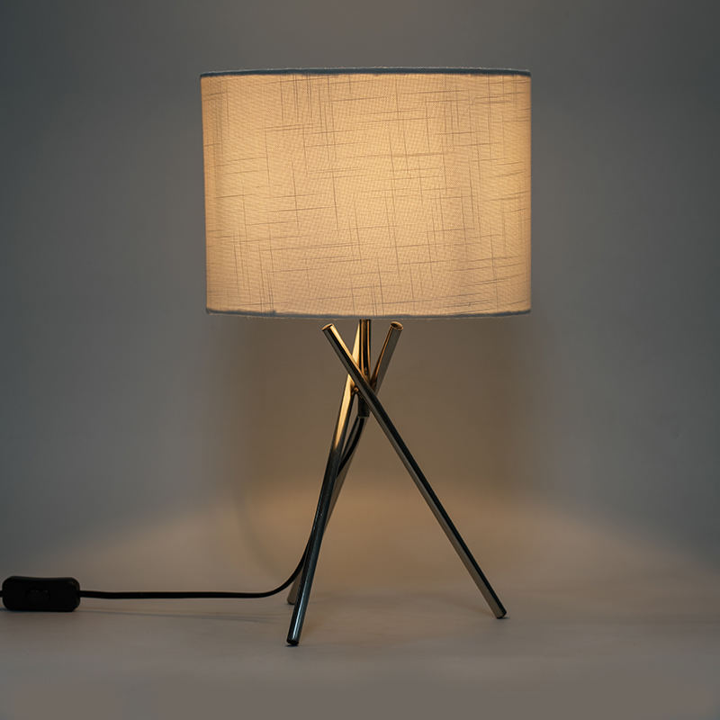 Lampada da tavolo da letto in acciaio inossidabile