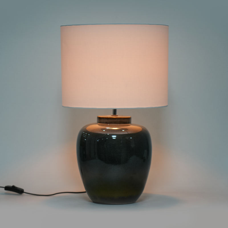 Lampada da tavolo retrò ceramica a colori gradiente
