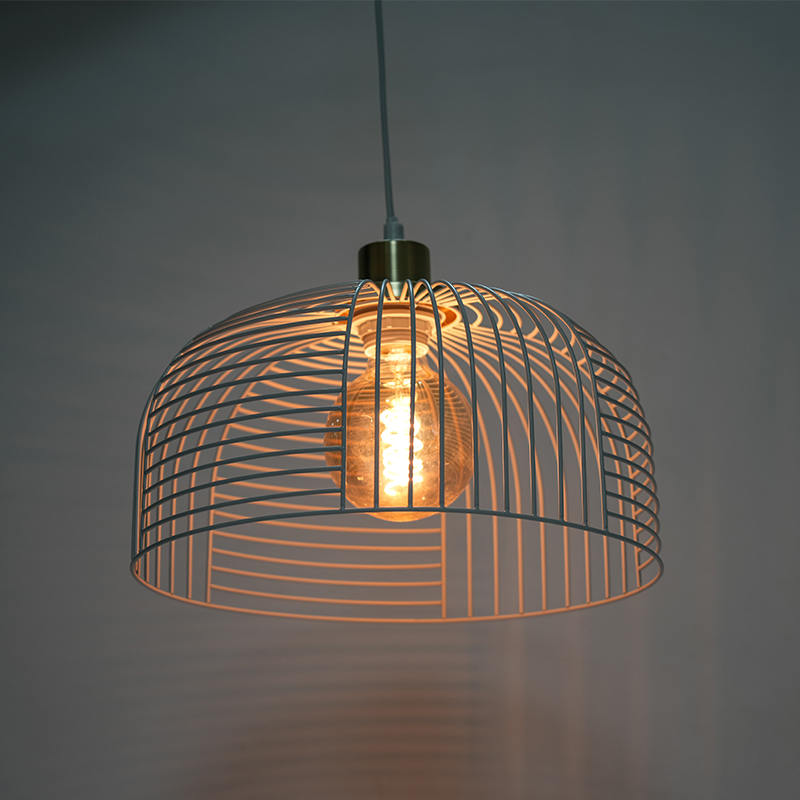 Luce per uccelli che perde il lampadario di ferro