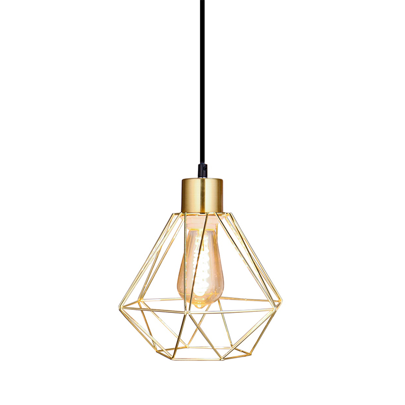 Lampadario di ferro metallico